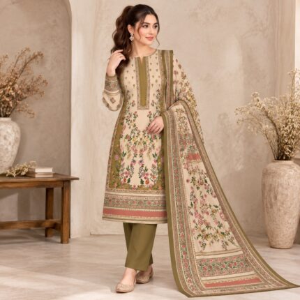 Olive Bloom three piece dress TV-D019 by Navyastyle
