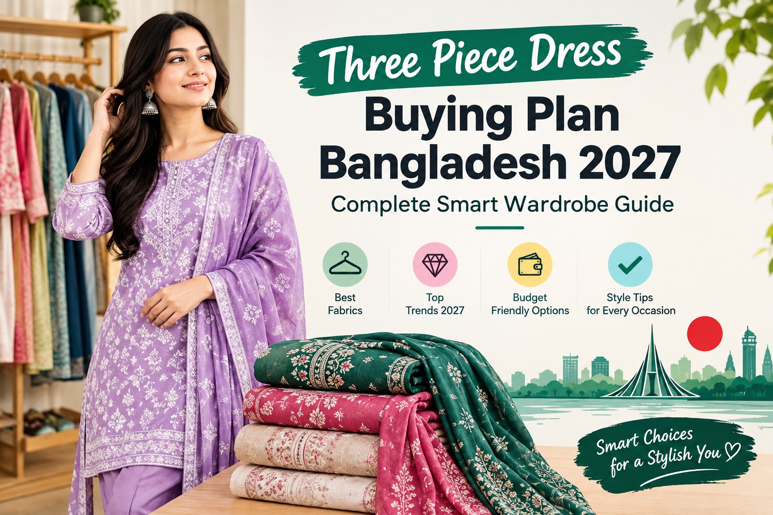three piece dress buying plan