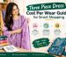 three piece dress cost
